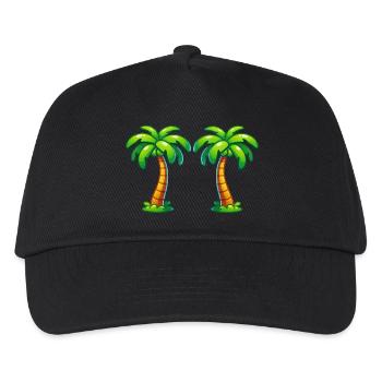 Palm trees - Kids’ Baseball Cap - black - Front