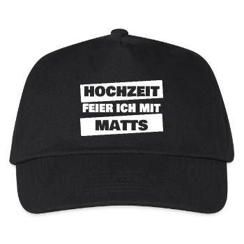 Tapis d’enterrement de vie de garçon - Casquette de baseball Enfant - noir - Devant