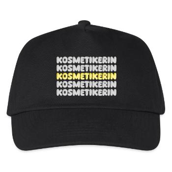 Geschenk für Kosmetikerin - Kinder Basecap - Schwarz - Vorne