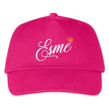 Esme Benutzerdefinierter Name für Frauen Kinder Kleinkinder - Esme - Kinder Basecap - Fuchsia - Vorne