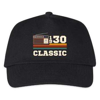 Jubiläum 1930 Retro-Klassiker - Kinder Basecap - Schwarz - Vorne