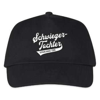 Schwiegertochter 2025 Hochzeit Heirat Ehe Tochter - Kinder Basecap - Schwarz - Vorne
