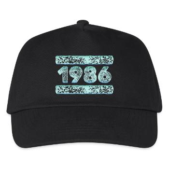 1986 - Kinder Basecap - Schwarz - Vorne