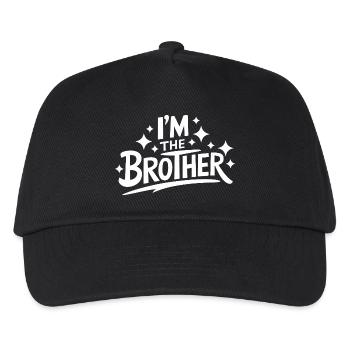 Bruder Großer Bruder Geschwister Familie - Kinder Basecap - Schwarz - Vorne
