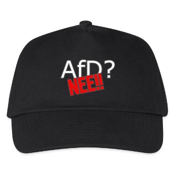 AfD? Nee! - Kinder Basecap - Schwarz - Vorne
