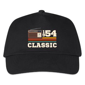 Jubiläum 1954 Retro Klassiker - Kinder Basecap - Schwarz - Vorne