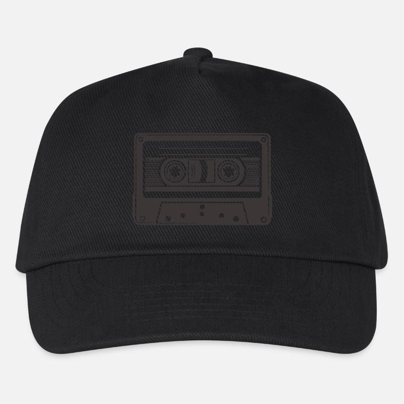 audio kassette - Kinder Basecap - Schwarz