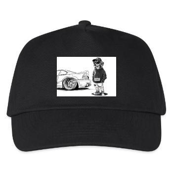 Tuner Dachshund - Kids’ Baseball Cap - black - Front