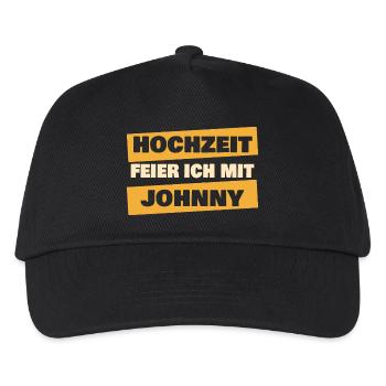 Johnny - Kinder Basecap - Schwarz - Vorne