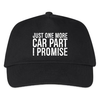 just one more car part I promise - Kids’ Baseball Cap - black - Front
