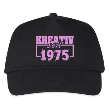 Créatif 1975 - Casquette de baseball Enfant - noir - Devant