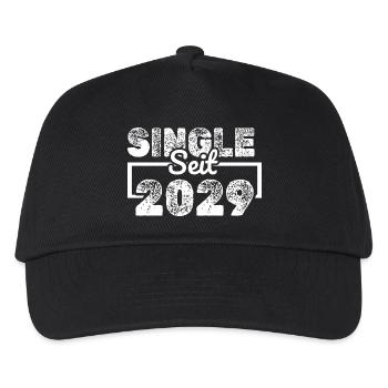 Single 2029 - Kids’ Baseball Cap - black - Front