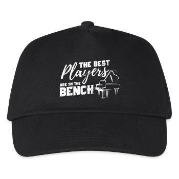 Piano The Best Players Are On The Bench - Kids’ Baseball Cap - black - Front