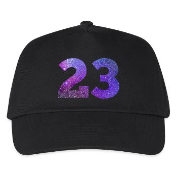 Galaxie Nummer 23 - Kinder Basecap - Schwarz - Vorne