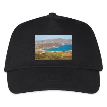 Paralia Ftelias Beach Mykonos Island South Aegean - Kids’ Baseball Cap - black - Front