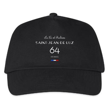 Saint Jean de Luz Pyrénées 64, Baskenland Frankreich - Kinder Basecap - Schwarz - Vorne