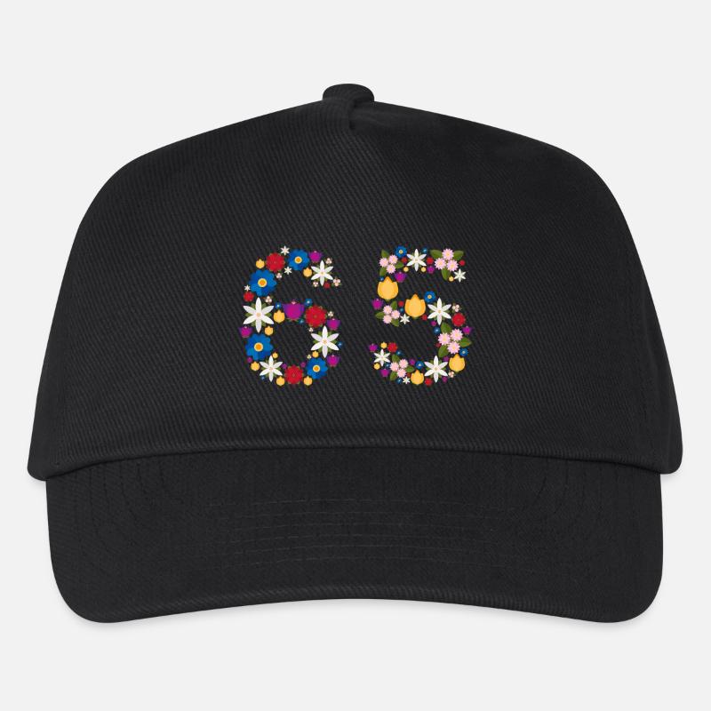 Flowers 65 - Kinder Basecap - Schwarz