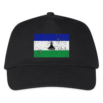 Lesotho Lesotho - Kinder Basecap - Schwarz - Vorne