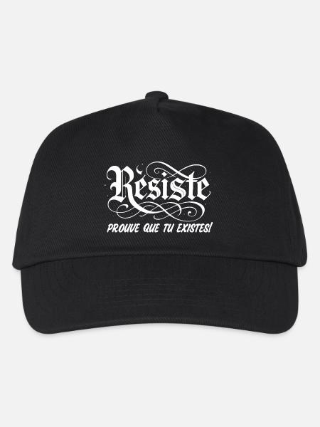 Resist, prove that you exist! - Kids’ Baseball Cap - black