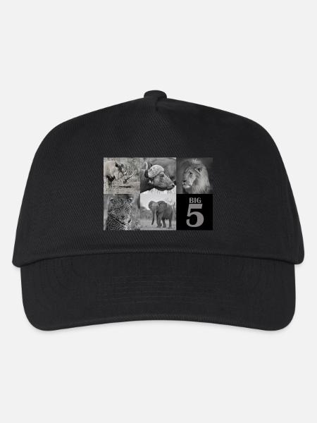Africa's Big 5 - Kids’ Baseball Cap - black