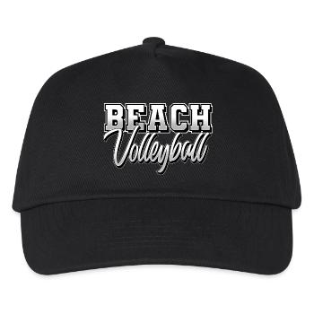 Beachvolleyball - Kinder Basecap - Schwarz - Vorne