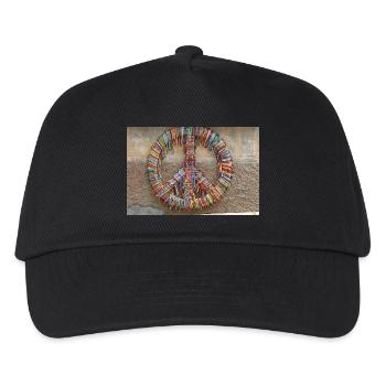 Peace is international - Kinder Basecap - Schwarz - Vorne