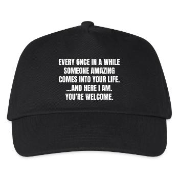 De temps en temps, quelqu’un d’incroyable vient - Casquette de baseball Enfant - noir - Devant
