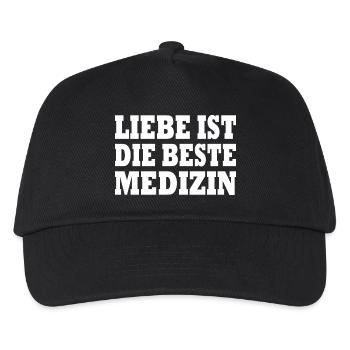 Love is the best medicine - Kids’ Baseball Cap - black - Front