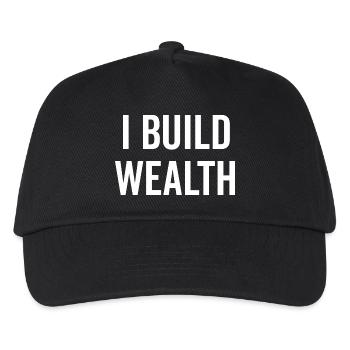 I Build Wealth - Kids’ Baseball Cap - black - Front