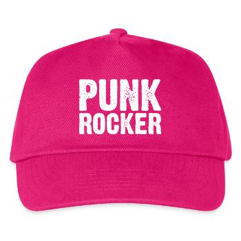 Mutiges Punkrock-Typografie-Design - Kinder Basecap - Fuchsia - Vorne