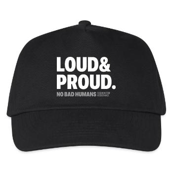 Loud&Proud - Kids’ Baseball Cap - black - Front