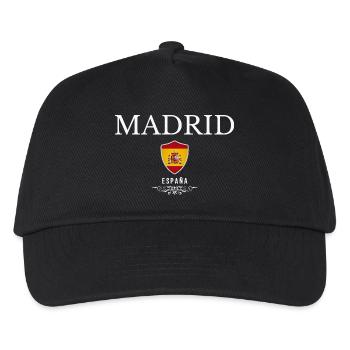 Ich liebe Madrid, Madrid Spanien - Kinder Basecap - Schwarz - Vorne