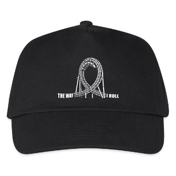 The way I Roll - roller coaster - looping - Kids’ Baseball Cap - black - Front