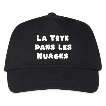 HEAD IN THE CLOUDS! - Kids’ Baseball Cap - black - Front