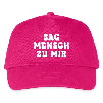 Say Man to Me Typo Contrast - Kids’ Baseball Cap - fuchsia - Front