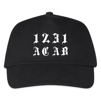 Gothic Monogram 1231 - Kids’ Baseball Cap - black - Front