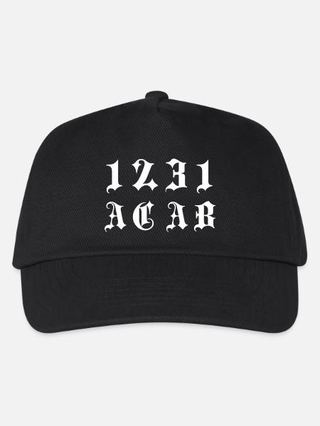 Gothic Monogramm 1231 - Kinder Basecap - Schwarz
