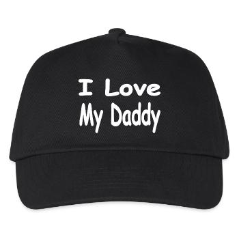 Vater - Kinder Basecap - Schwarz - Vorne