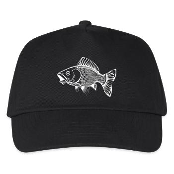 Fish Carp Angler T-shirt Gift Angler - Kids’ Baseball Cap - black - Front