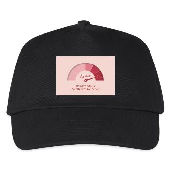 Measure Life in Moments of Love - Kids’ Baseball Cap - black - Front