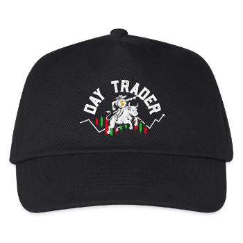 Stock Exchange Crypto Stock Market Trader Investor - Kids’ Baseball Cap - black - Front
