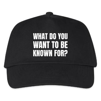 Pour quoi veux-tu être connu - Casquette de baseball Enfant - noir - Devant
