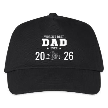 World's Best Dad 2026 - Kids’ Baseball Cap - black - Front