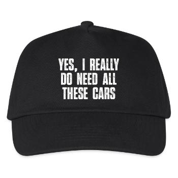 Yes I Really Do Need All These Cars Car Guy Humor - Casquette de baseball Enfant - noir - Devant