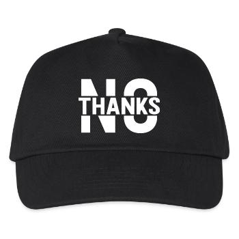 no thanks - Kids’ Baseball Cap - black - Front