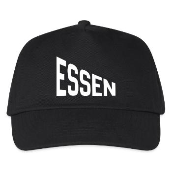 Essen - Kinder Basecap - Schwarz - Vorne