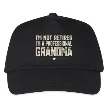 Professional granny - Kids’ Baseball Cap - black - Front