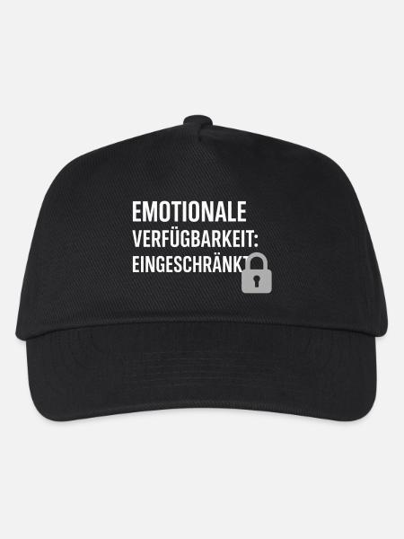 Eingeschränkte Emotionale Verfügbarkeit - Kinder Basecap - Schwarz
