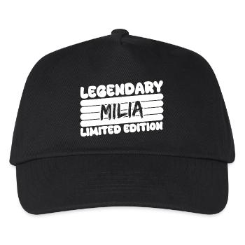 Name Milia - Kinder Basecap - Schwarz - Vorne