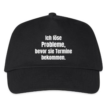 Proaktives Lösen Vor Terminen - Kinder Basecap - Schwarz - Vorne